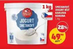 Penny Market SMETANOVÝ JOGURT BÍLÝ KARLOVA KORUNA nabídka