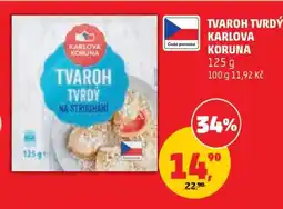Penny Market Tvaroh tvrdý Karlova Koruna nabídka