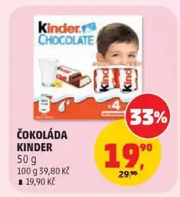 Penny Market ČOKOLÁDA KINDER nabídka