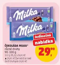 Penny Market ČOKOLÁDA MILKA nabídka