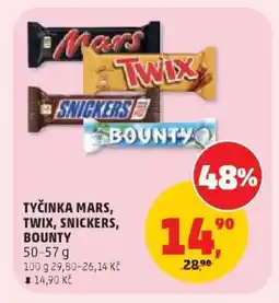 Penny Market Tyčinka Mars, Twix, Snickers, Bounty nabídka