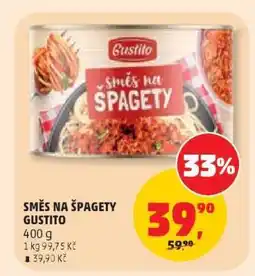 Penny Market Směs na špagety Gustito nabídka