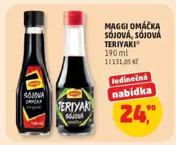 Penny Market MAGGI Omáčka Sójová, Sójová Teriyaki nabídka