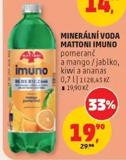 Penny Market MINERÁLNÍ VODA MATTONI IMUNO nabídka