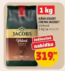 Penny Market Káva Velvet Crema Jacobs zrnková nabídka