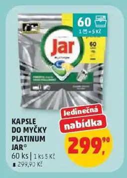 Penny Market KAPSLE DO MYČKY PLATINUM JAR nabídka
