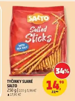 Penny Market TYČINKY SLANÉ SALTO nabídka