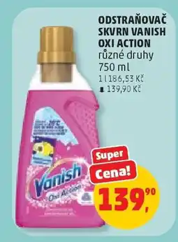 Penny Market ODSTRAŇOVAČ SKVRN VANISH OXI ACTION nabídka