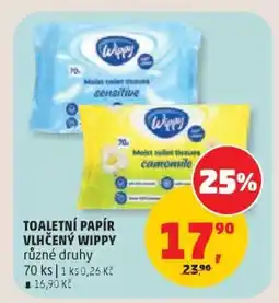 Penny Market TOALETNÍ PAPÍR VLHČENÝ WIPPY nabídka