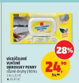 Penny Market Víceúčelové vlhčené ubrousky Penny nabídka