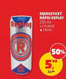 Penny Market ENERGETICKÝ NÁPOJ REPLAY nabídka