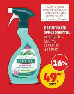 Penny Market DEZINFEKČNÍ SPREJ SANYTOL nabídka