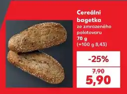 Kaufland Cereální bagetka nabídka