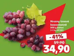 Kaufland Hrozny tmavé bezsemenné nabídka
