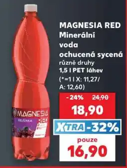Kaufland MAGNESIA RED Minerální voda nabídka