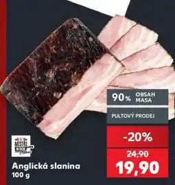 Kaufland Anglická slanina 100 g nabídka