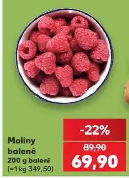 Kaufland Maliny balené nabídka