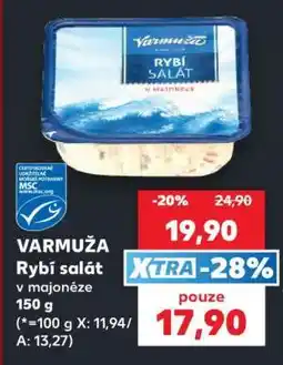 Kaufland Varmuža Rybí salát v majonéze nabídka