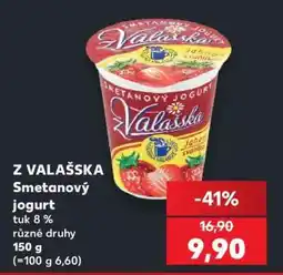 Kaufland Z VALAŠKA Smetanový jogurt nabídka