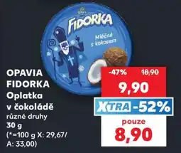 Kaufland OPAVIA Fidorka Oplatka v čokoládě nabídka