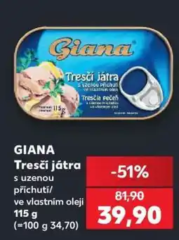 Kaufland Giana Tresčí játra • nabídka