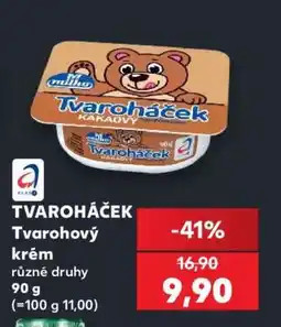 Kaufland Tvaroháček tvarohový krém nabídka