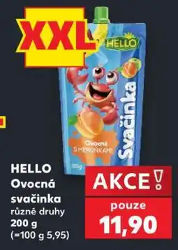 Kaufland Hello Ovocná svačinka nabídka