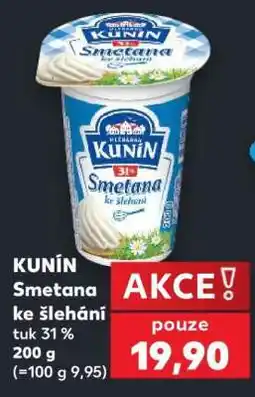 Kaufland Kunín Smetana ke šlehání nabídka