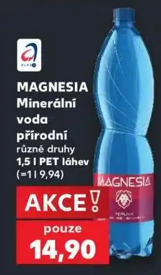 Kaufland MAGNESIA Minerální voda přírodní nabídka