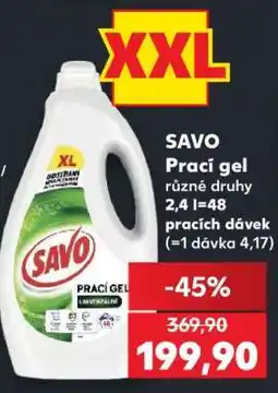 Kaufland Savo Prací gel nabídka