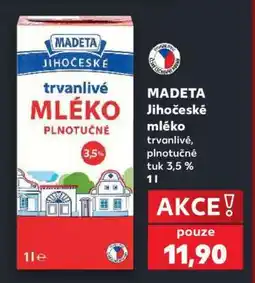 Kaufland MADETA Jihočeské mléko nabídka