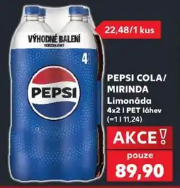 Kaufland PEPSI COLA/ MIRINDA Limonáda 4x2 l PET láhev nabídka
