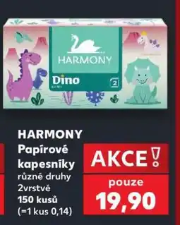 Kaufland Harmony papírové kapesníky nabídka