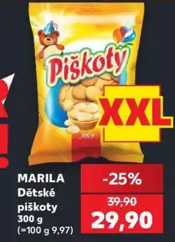 Kaufland MARILA Dětské piškoty nabídka