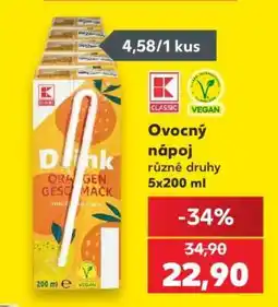Kaufland Ovocný nápoj nabídka
