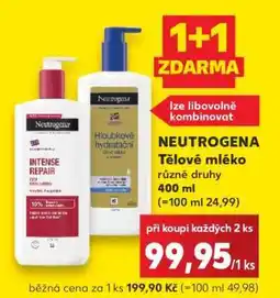 Kaufland Neutrogena Tělové mléko nabídka