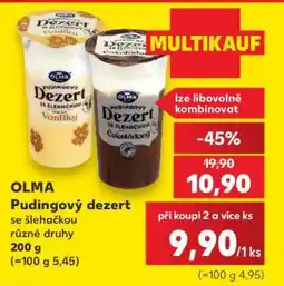 Kaufland OLMA Pudingový dezert nabídka