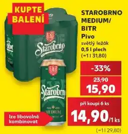 Kaufland Starobrno Medium , BITR nabídka