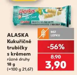 Kaufland Alaska kukuřičné trubičky s krémem nabídka