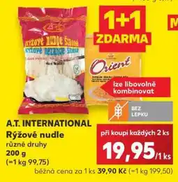 Kaufland A.T. INTERNATIONAL Rýžové nudle nabídka