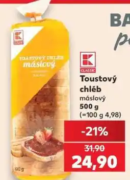 Kaufland Toustový chléb máslový nabídka