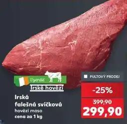 Kaufland Irská falešná svíčková nabídka