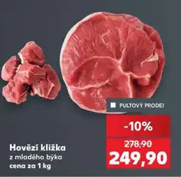 Kaufland Hovězí kližka z mladého býka nabídka