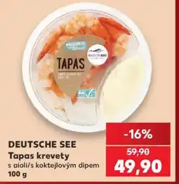 Kaufland DEUTSCHE SEE Tapas krevety nabídka
