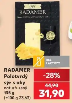 Kaufland RADAMER Polotvrdý sýr s oky nabídka