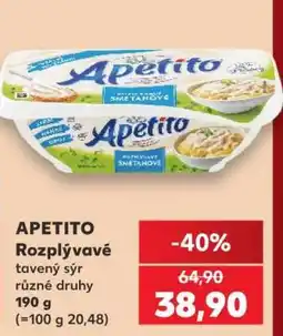 Kaufland APETITO Rozpývavé tavený sýr nabídka