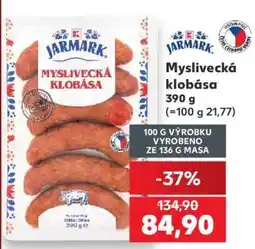 Kaufland Myslivecká klobása nabídka