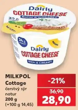 Kaufland MILKPOL Cottage čerstvý sýr natur nabídka