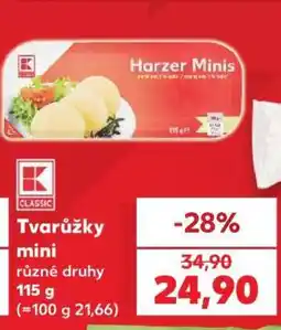 Kaufland Tvarůžky mini nabídka