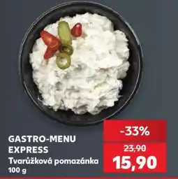 Kaufland GASTRO-MENU EXPRESS Tvarůžková pomazánka nabídka